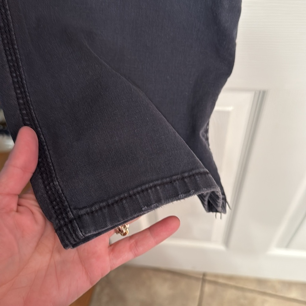 Pilcro Black Cargo Pants Straight Fit Utility Style - Picture 4 of 6